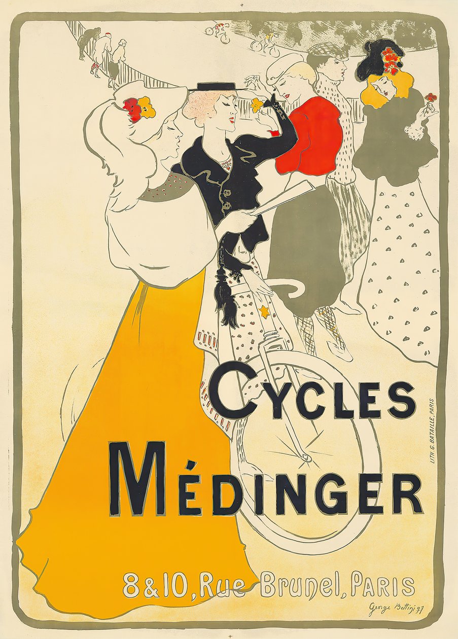 Cycles Médinger, 1897. af Georges Alfred Bottini