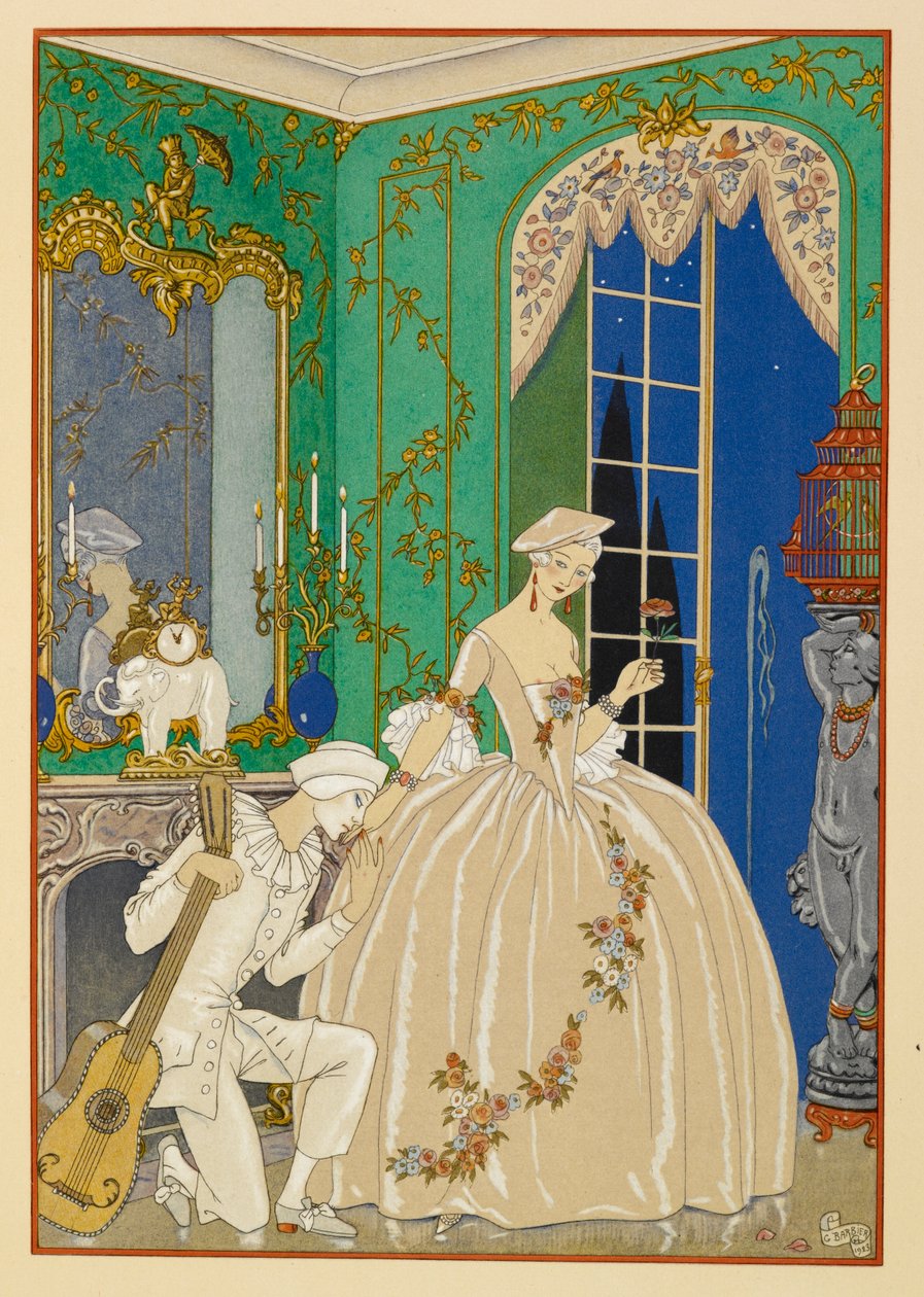 Ã € clyméne. En kvinde og musiker. af Georges Barbier
