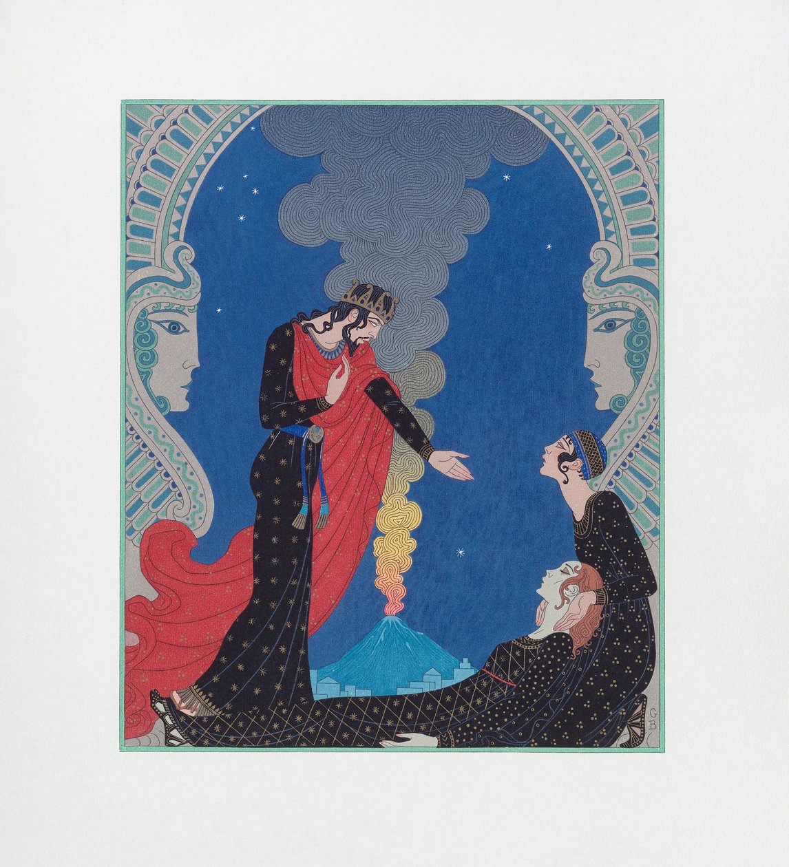 Empedokles, formodet gud. Empedokles, formodet Gud af Georges Barbier