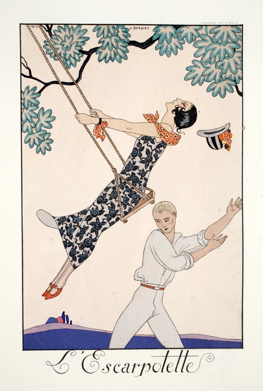 Gyngen af Georges Barbier