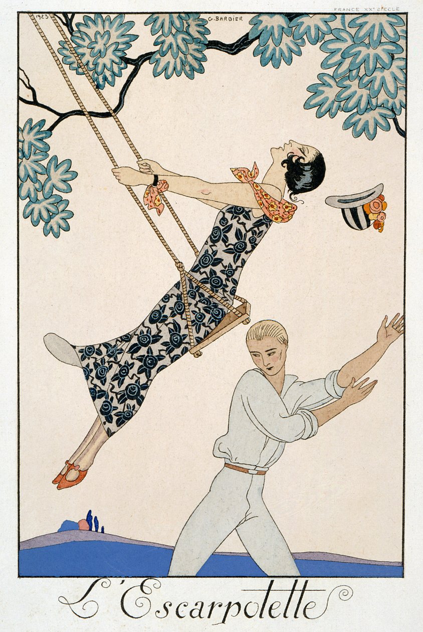 Gyngen af Georges Barbier