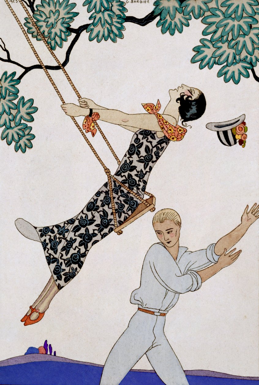 Gyngen af Georges Barbier