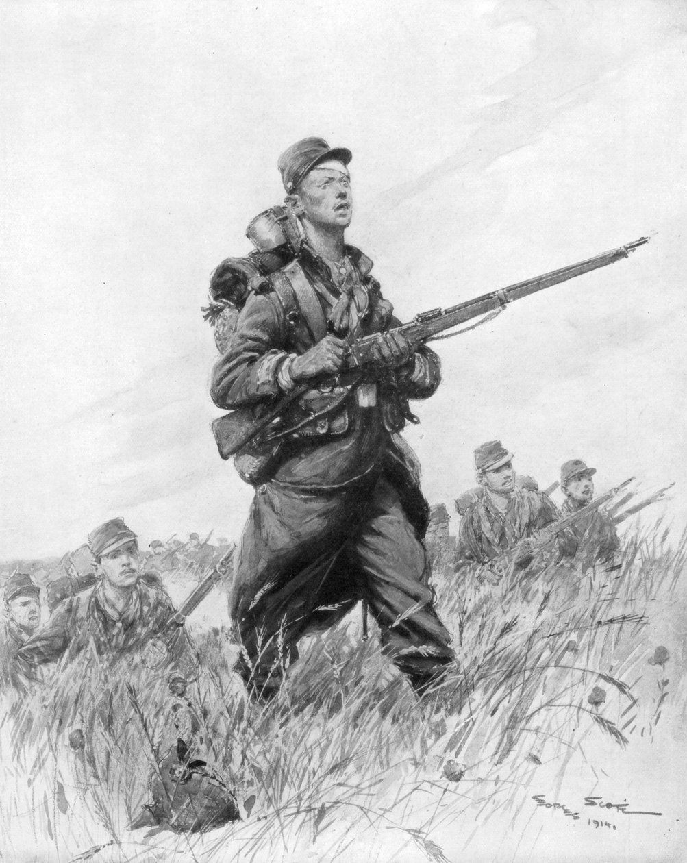 Og nu ... Advance !, 1914, 1926. af Georges Bertin Scott