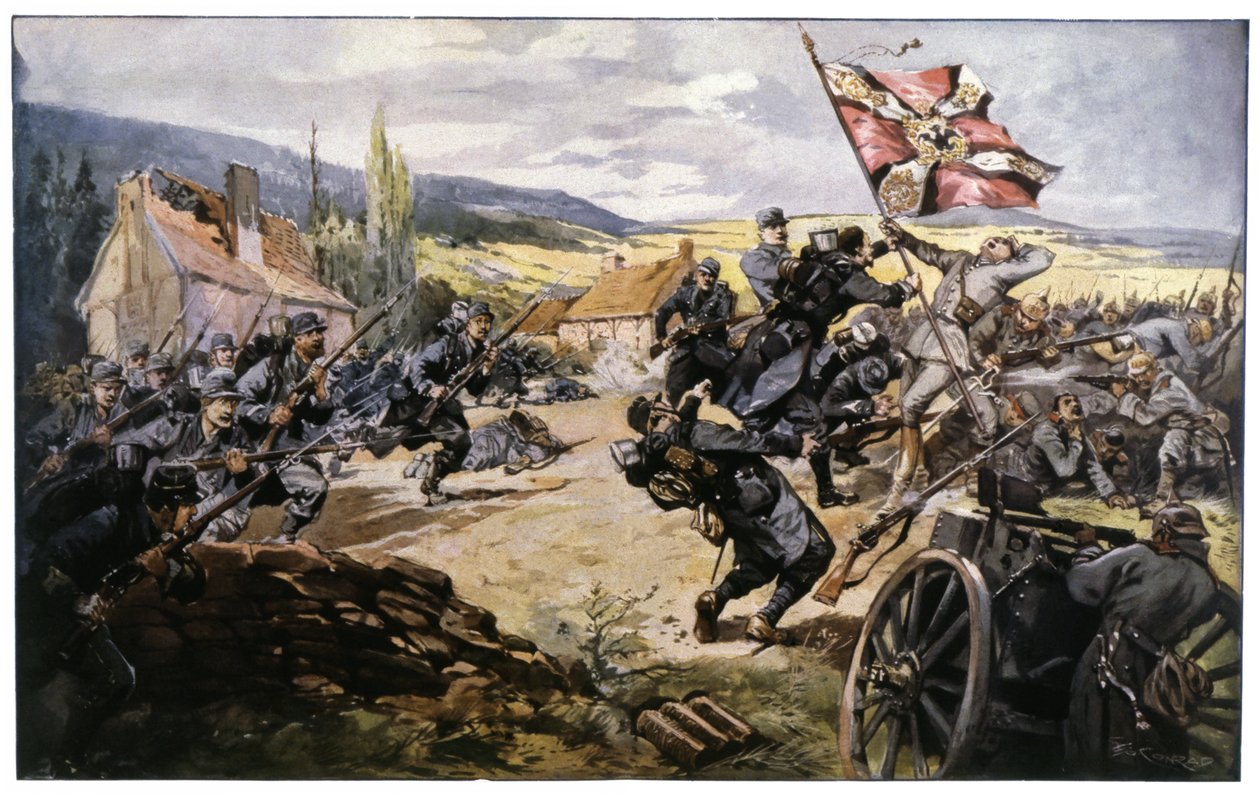 Slagsmål i St Blaise af Georges Conrad