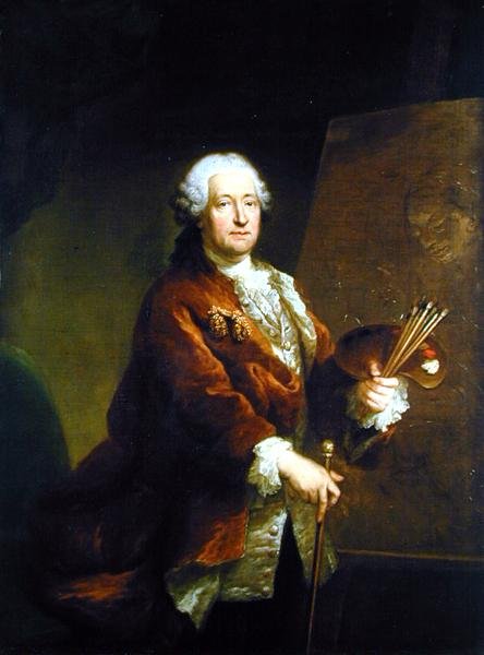 Selvportræt af Georges Desmarées