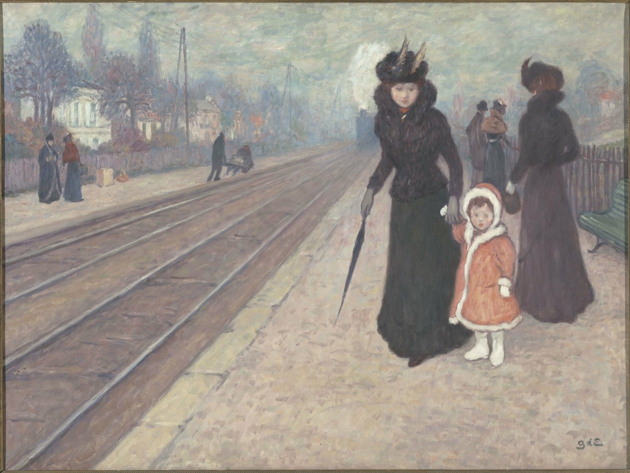 Forstadsstationen, 1896-1897. af Georges Espagnat de