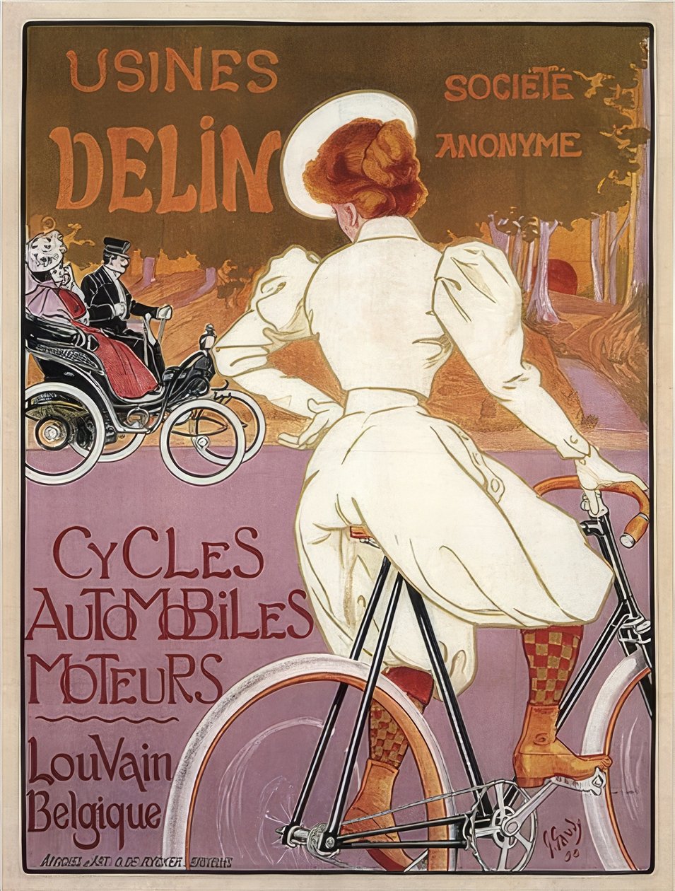 Delin Cycles Automobiles Motors. 1898 af Georges Gaudy