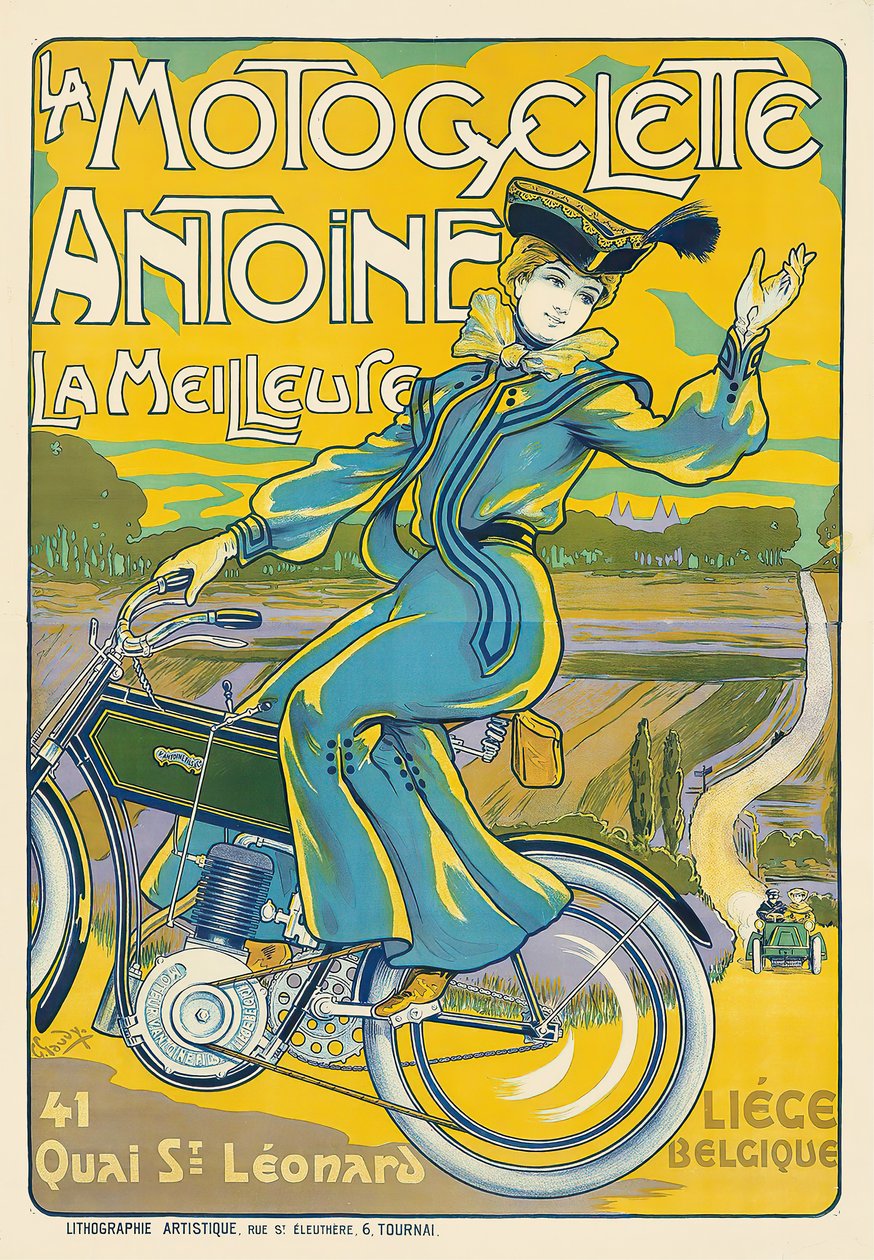 Antoine motorcyklen. af Georges Gaudy