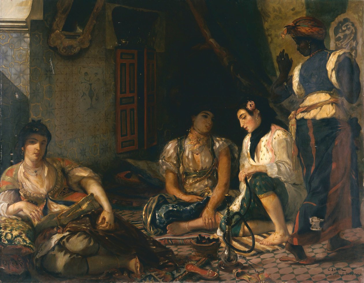 Algerisk scene, kvinder i Algier af Georges Jouve