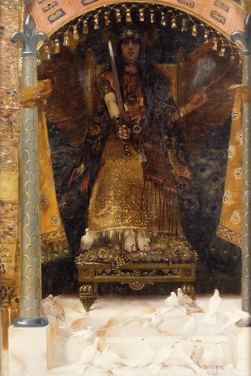 Krig og Fred, 1886 af Georges Marie Rochegrosse
