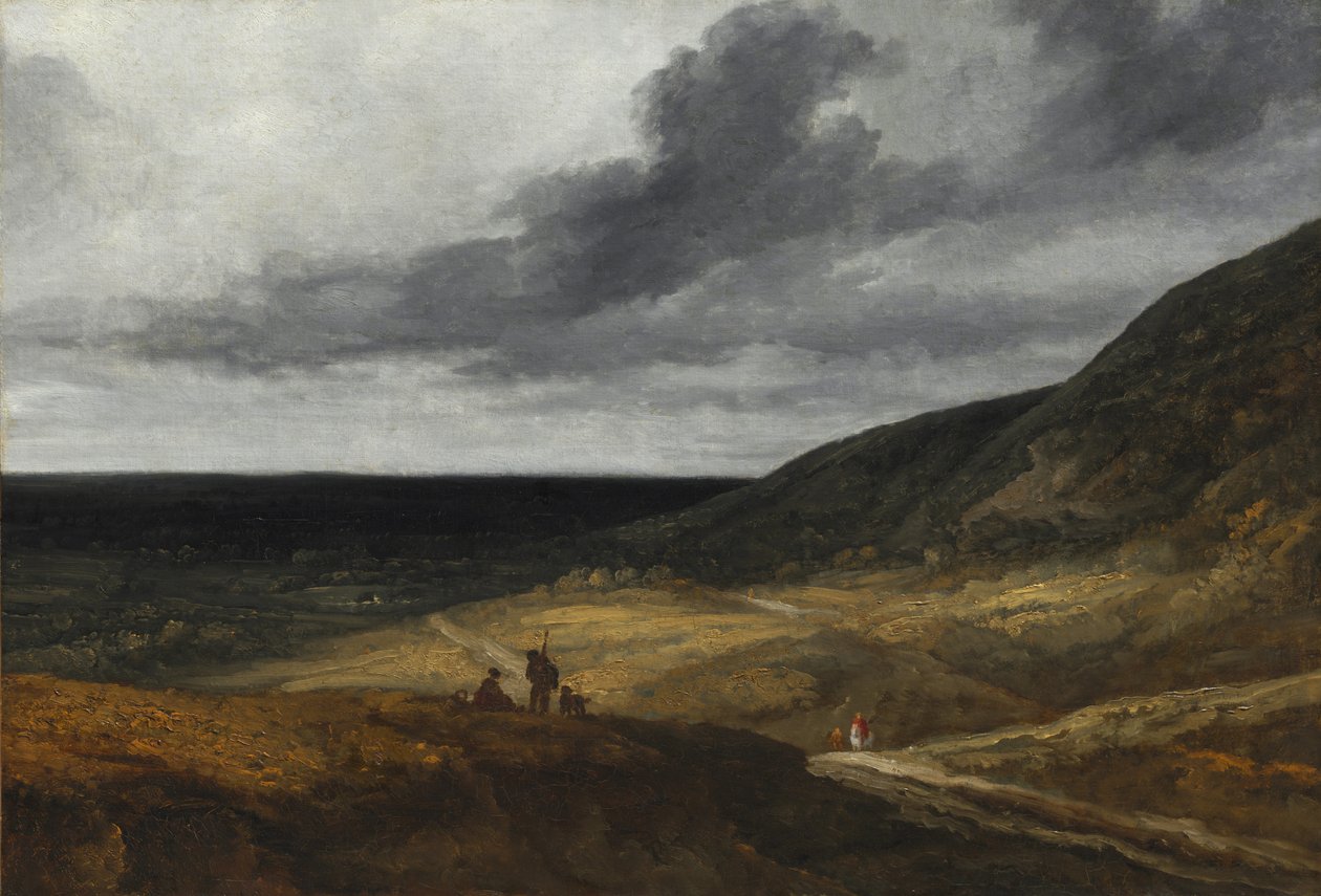 Landskab nær Paris, ca. 1840. af Georges Michel
