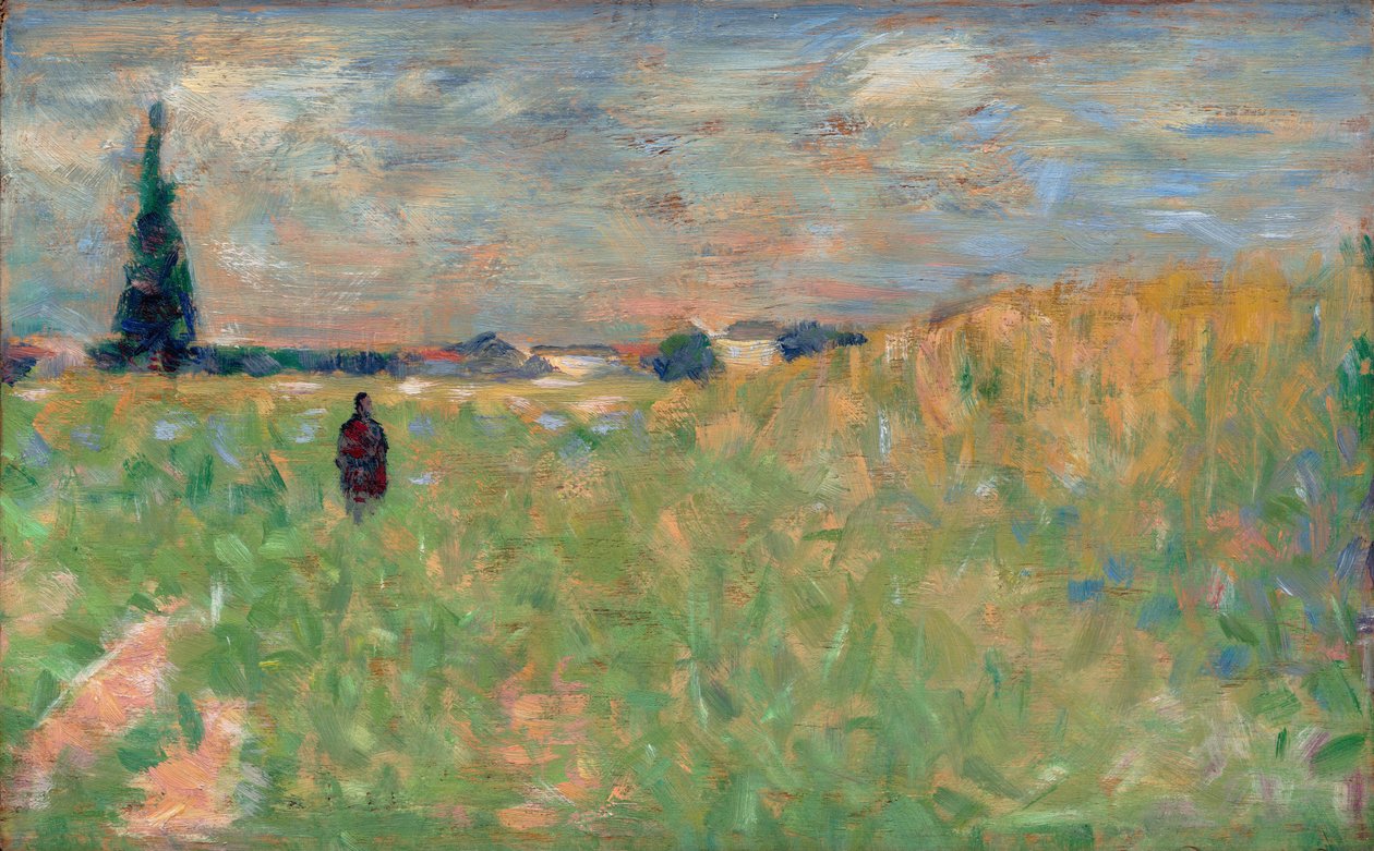 Et sommerlandskab, 1883. af Georges Pierre Seurat