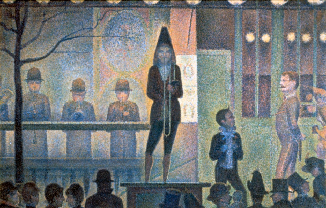Cirkus Sideshow, 1887-1888 af Georges Pierre Seurat