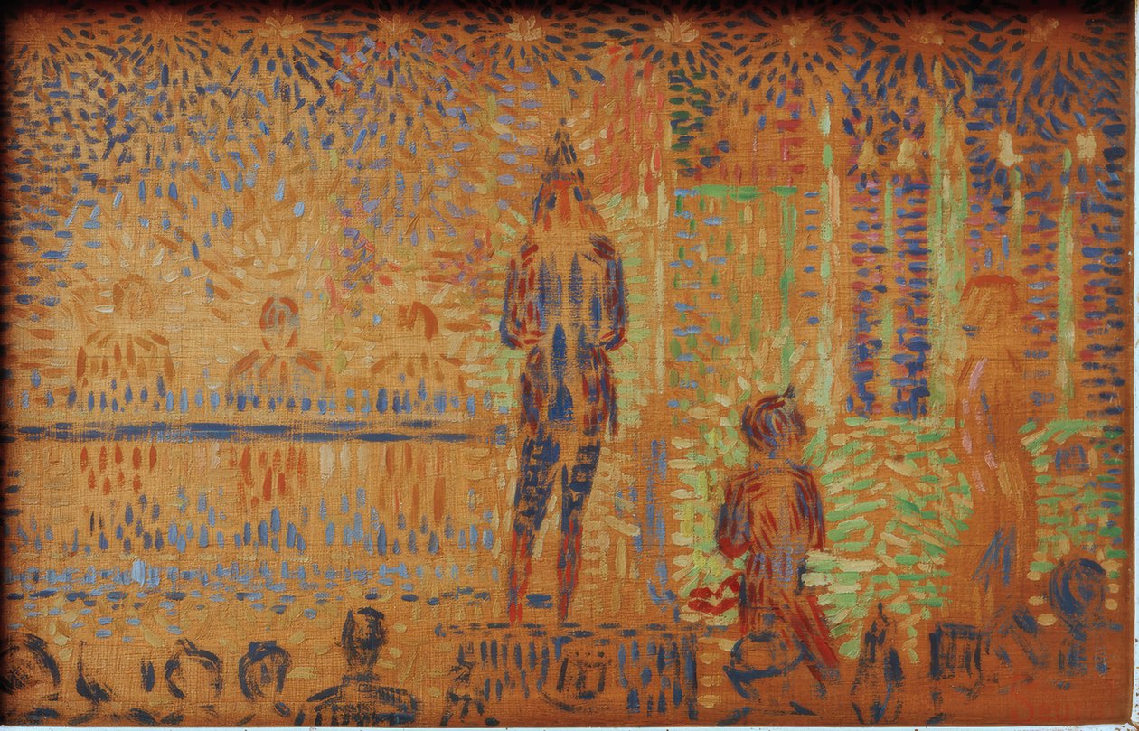 Parade de cirque - Cirkusparaden af Georges Seurat