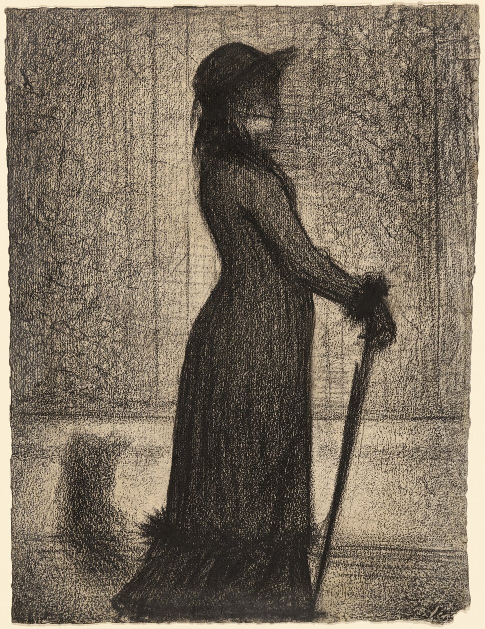 Kvinde på spadseretur af Georges Seurat