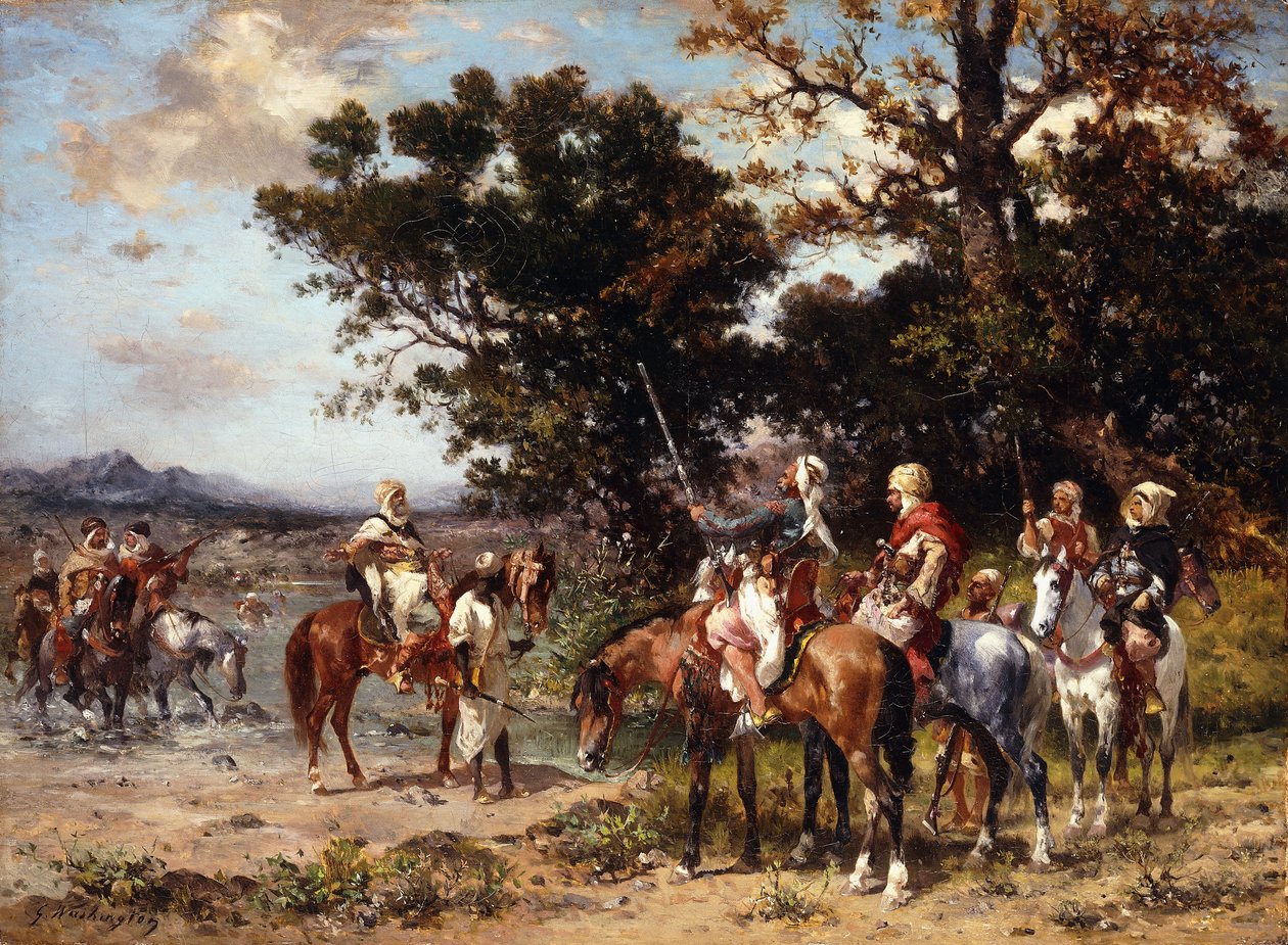 Starten på jagten, af Georges Washington