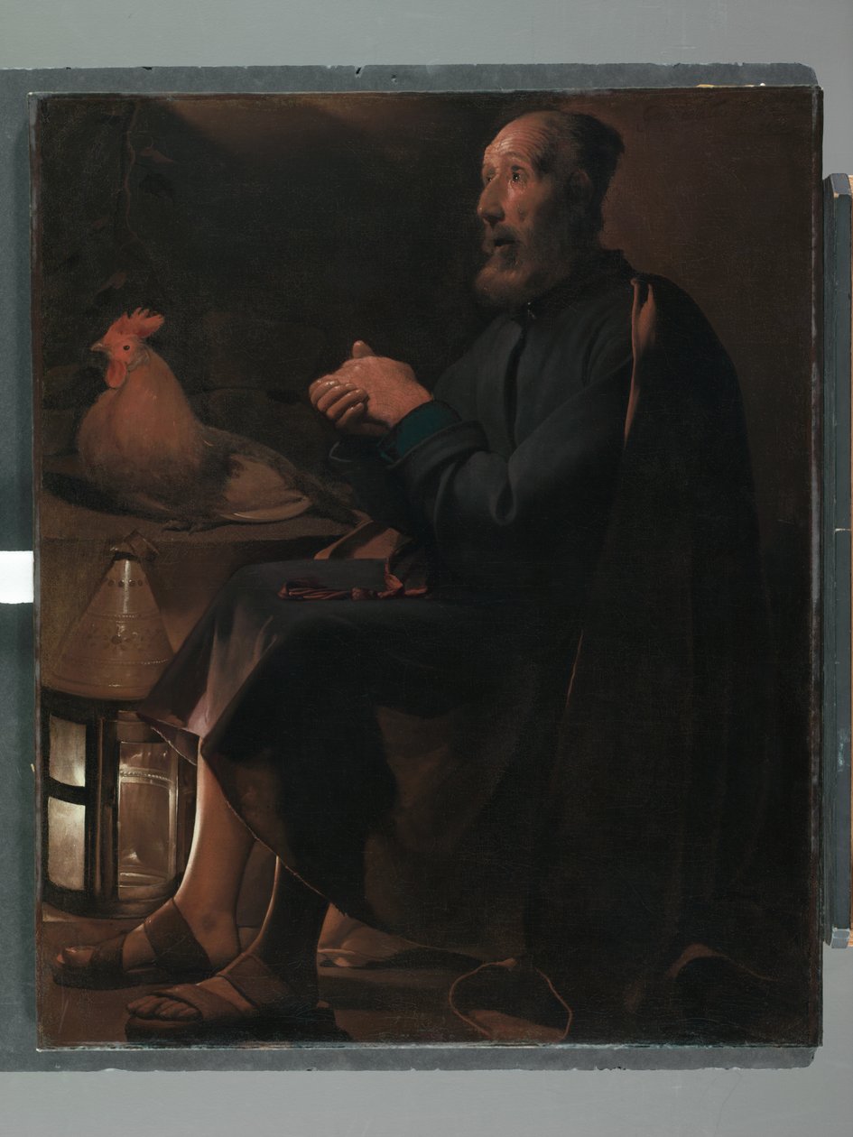 Sankt Peter angrende, 1645 af Georges de La Tour