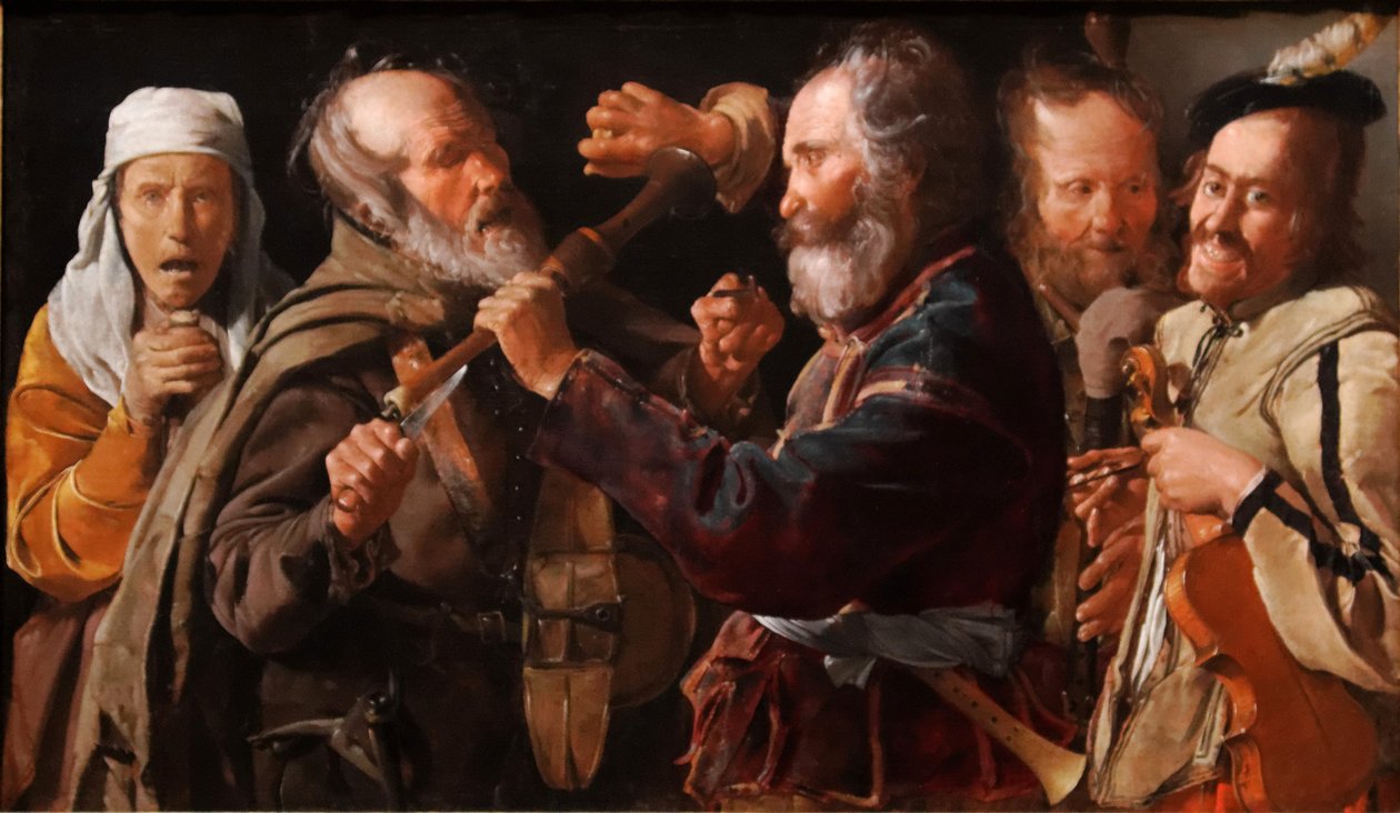 Musikernes slagsmål af Georges de La Tour