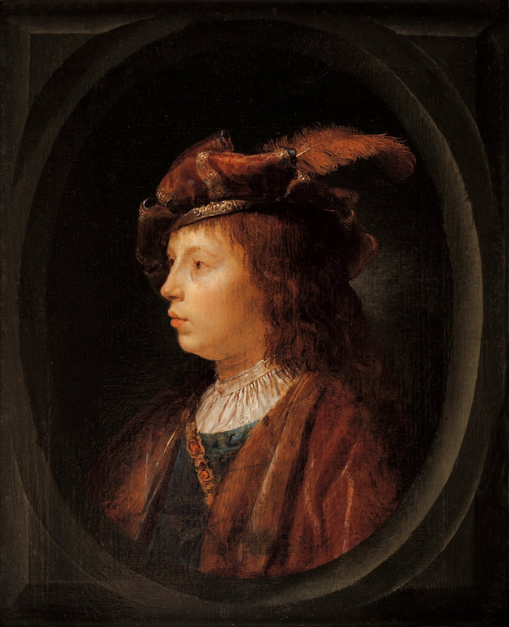 Leder af en ungdom af Gerrit Dou
