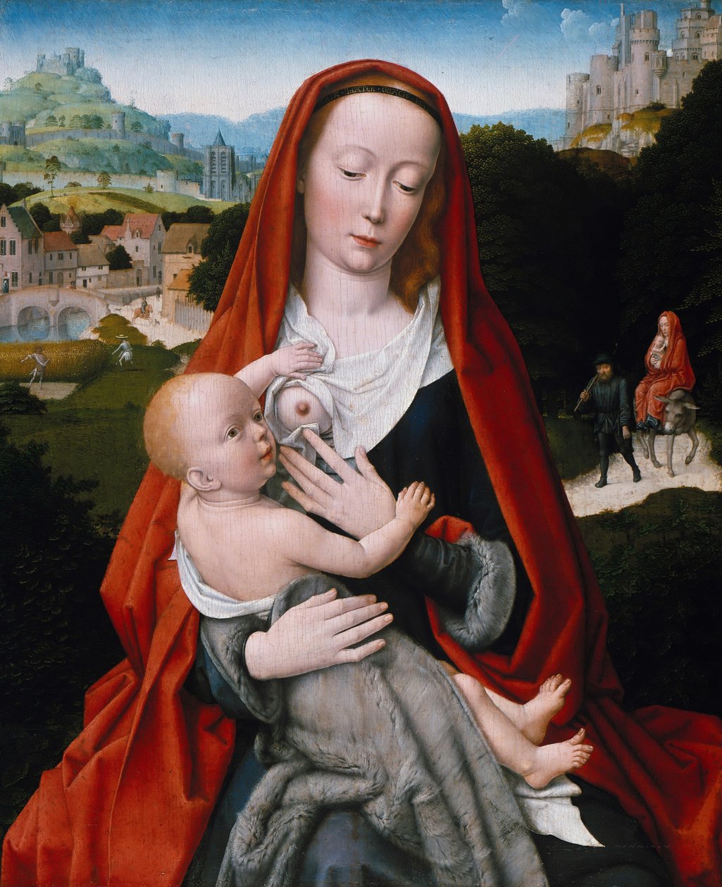 Jomfru og barn, ca. 1490 af Gerard David