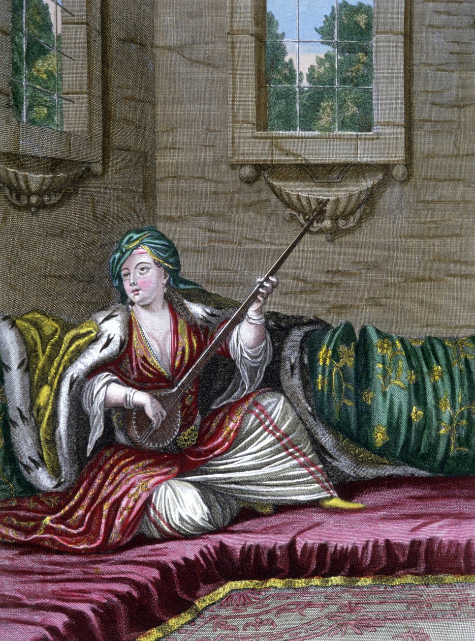 Tyrkisk dame af Gerard Jean Baptiste Scotin