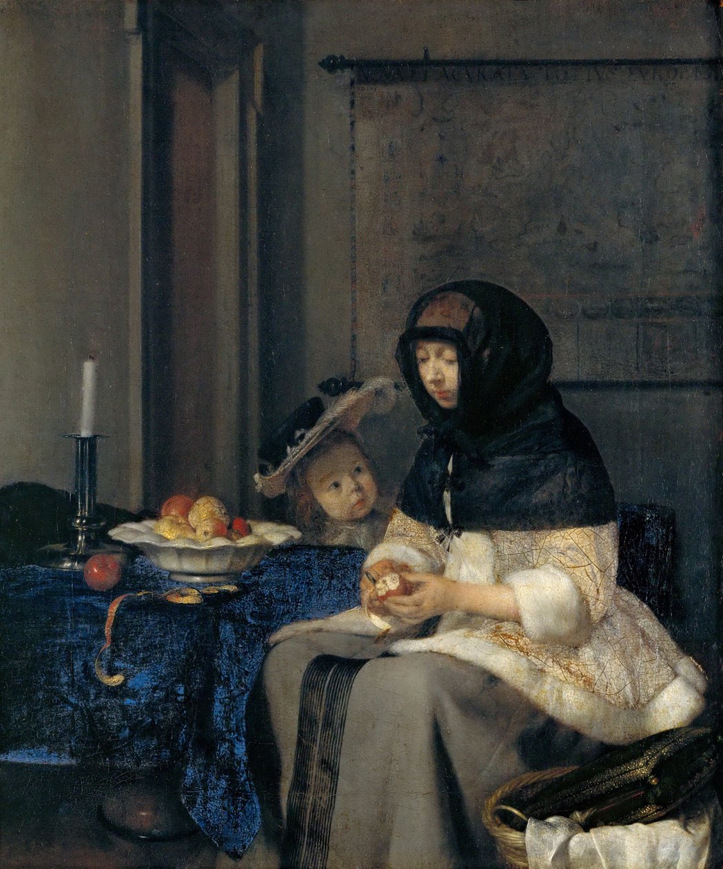 Æbleskrælleren af Gerard Ter Borch the Younger