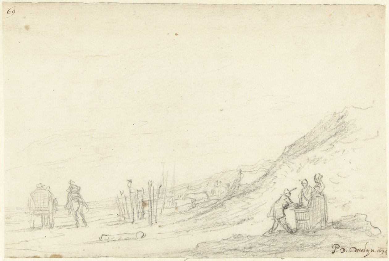Strandlandskab af Gerard ter Borch (II)