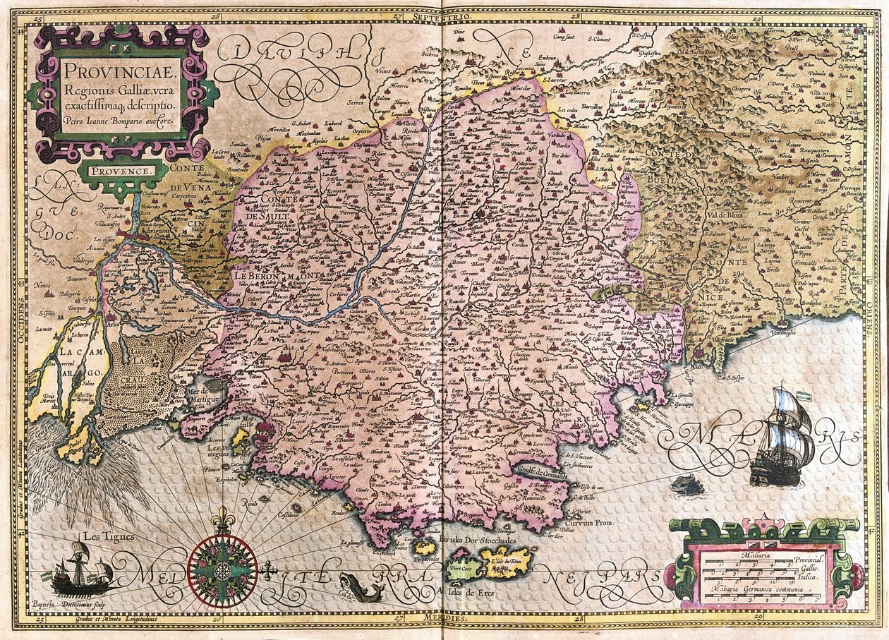 Frankrig (gravering af Gerardus Mercator