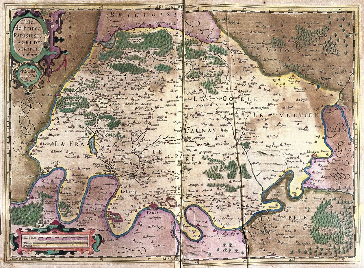 Ile-de-France, Nordfrankrig af Gerardus Mercator