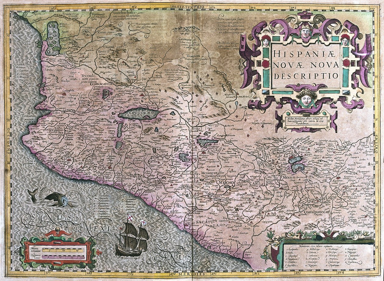 Mexico (gravering af Gerardus Mercator