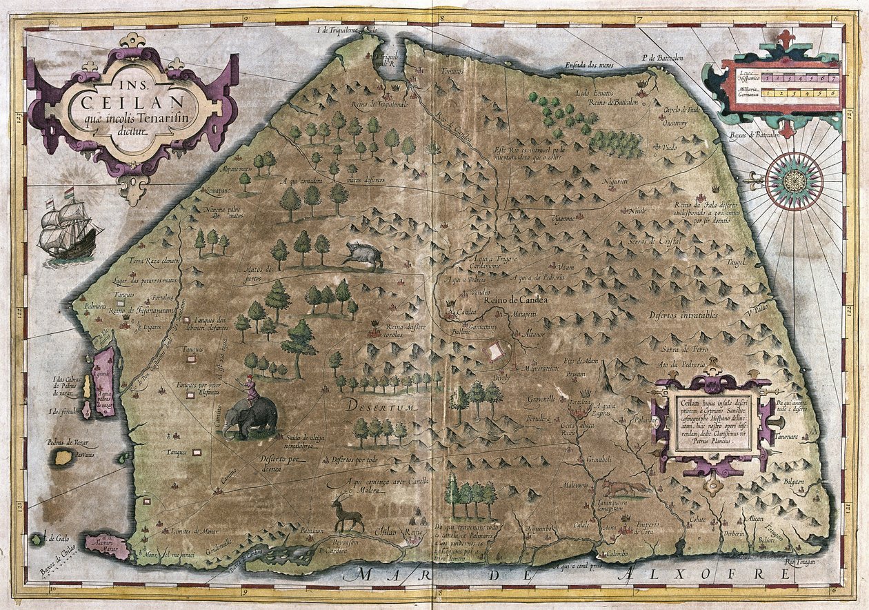 Sri Lanka (gravering af Gerardus Mercator