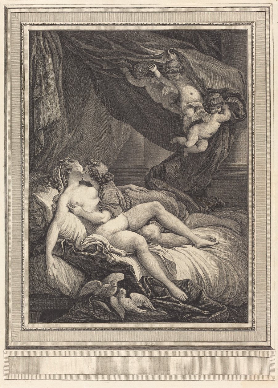 Venus og Adonis. af Geraud Vidal