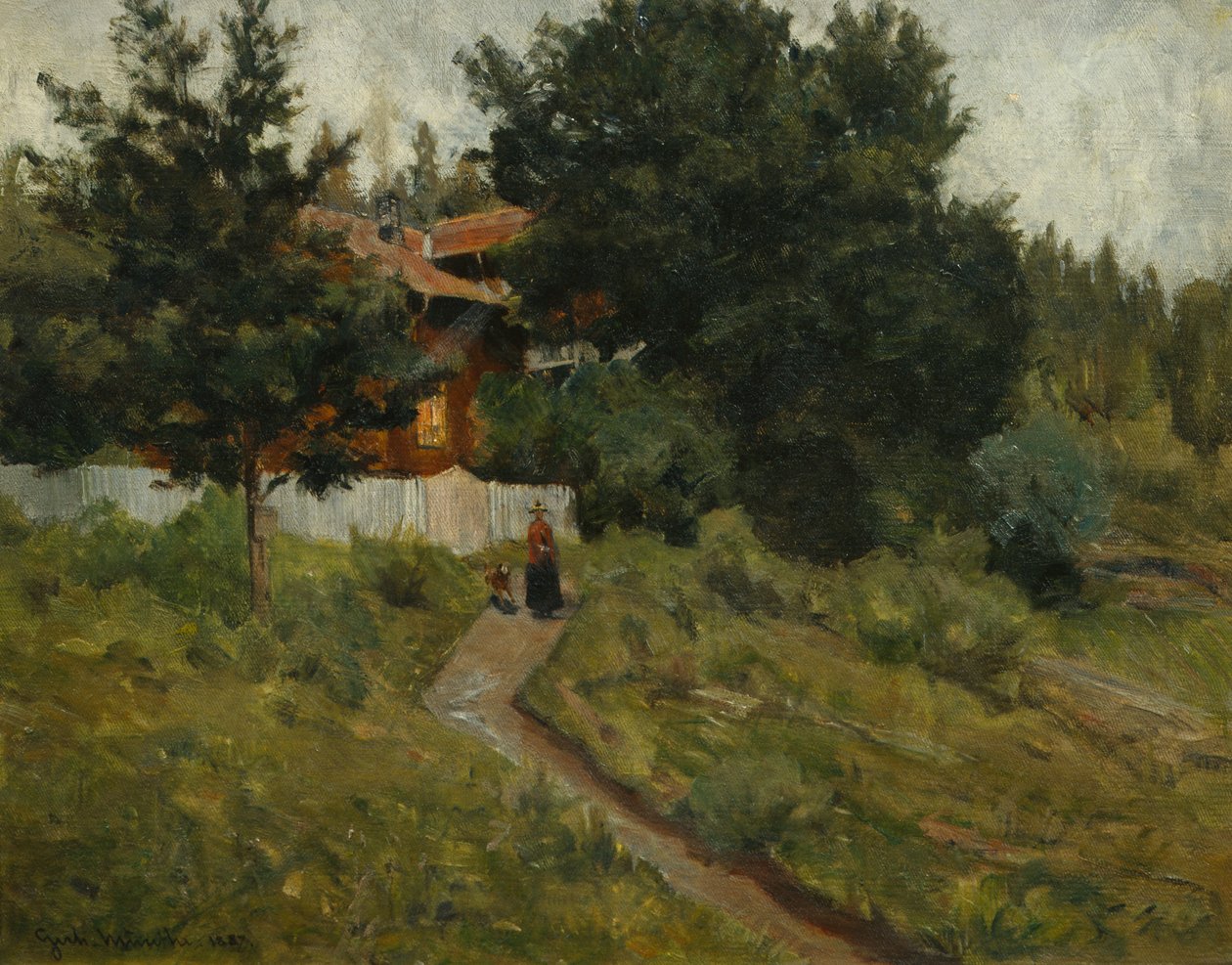 Kvinde og barn af Gerhard Peter Frantz Vilhelm Munthe