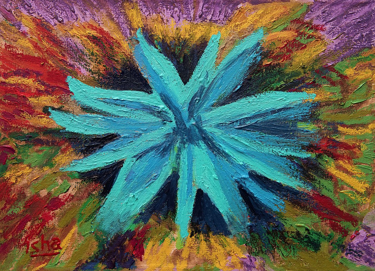 Blue Agave, 20018 (olie på lærred) af Gerhardt Isringhaus