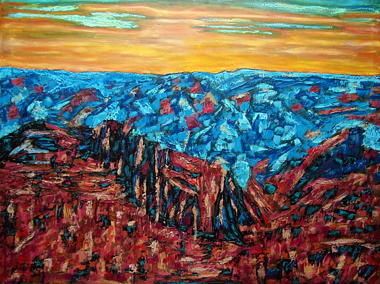 Copper Canyon, 2023 (olie på lærred) af Gerhardt Isringhaus