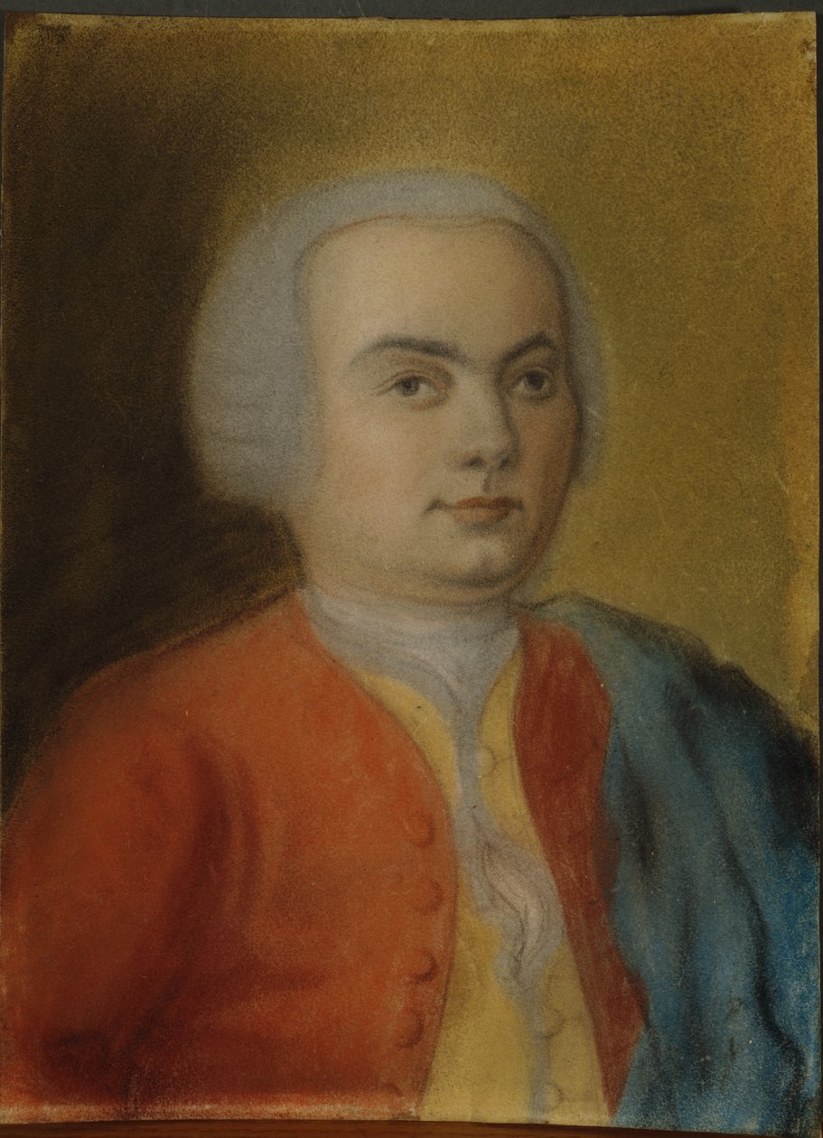 Carl Philipp Emanuel Bach, ca. 1733 (pastel på papir) af German School