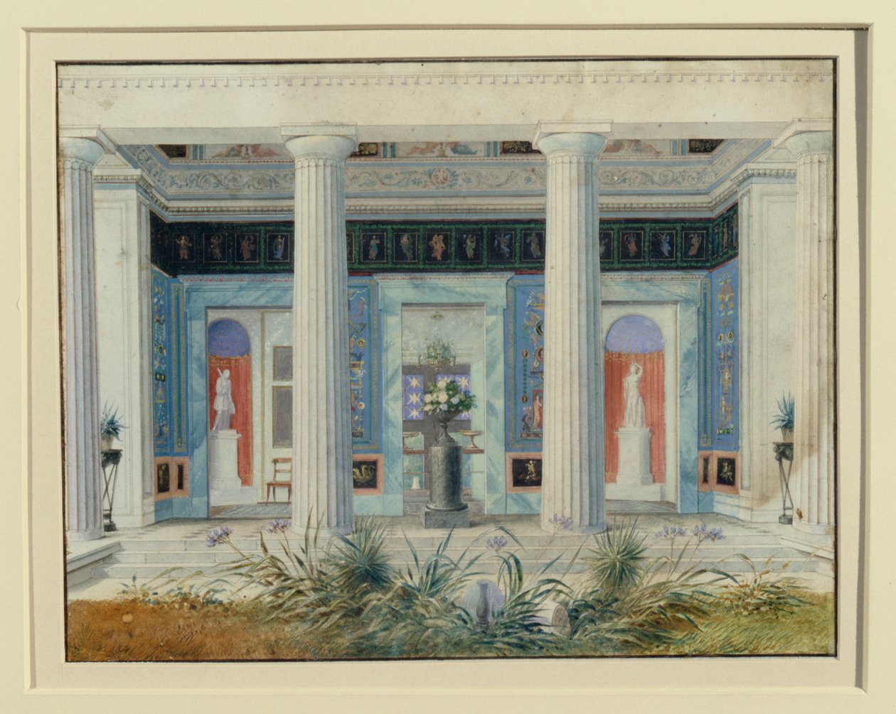 Haveportik, ca. 1834 af German School