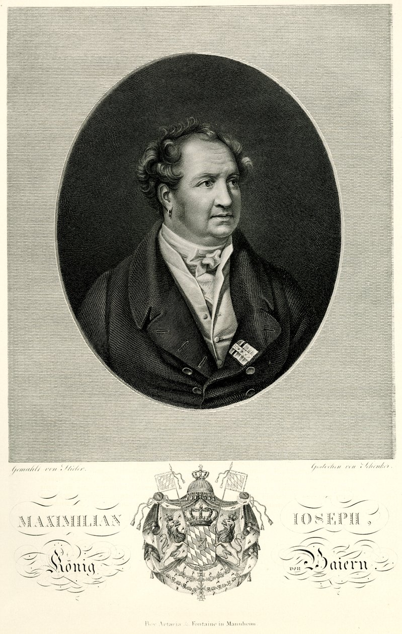 Maximilian I. Joseph (Bayern), 1884-90 (fototype) af German School