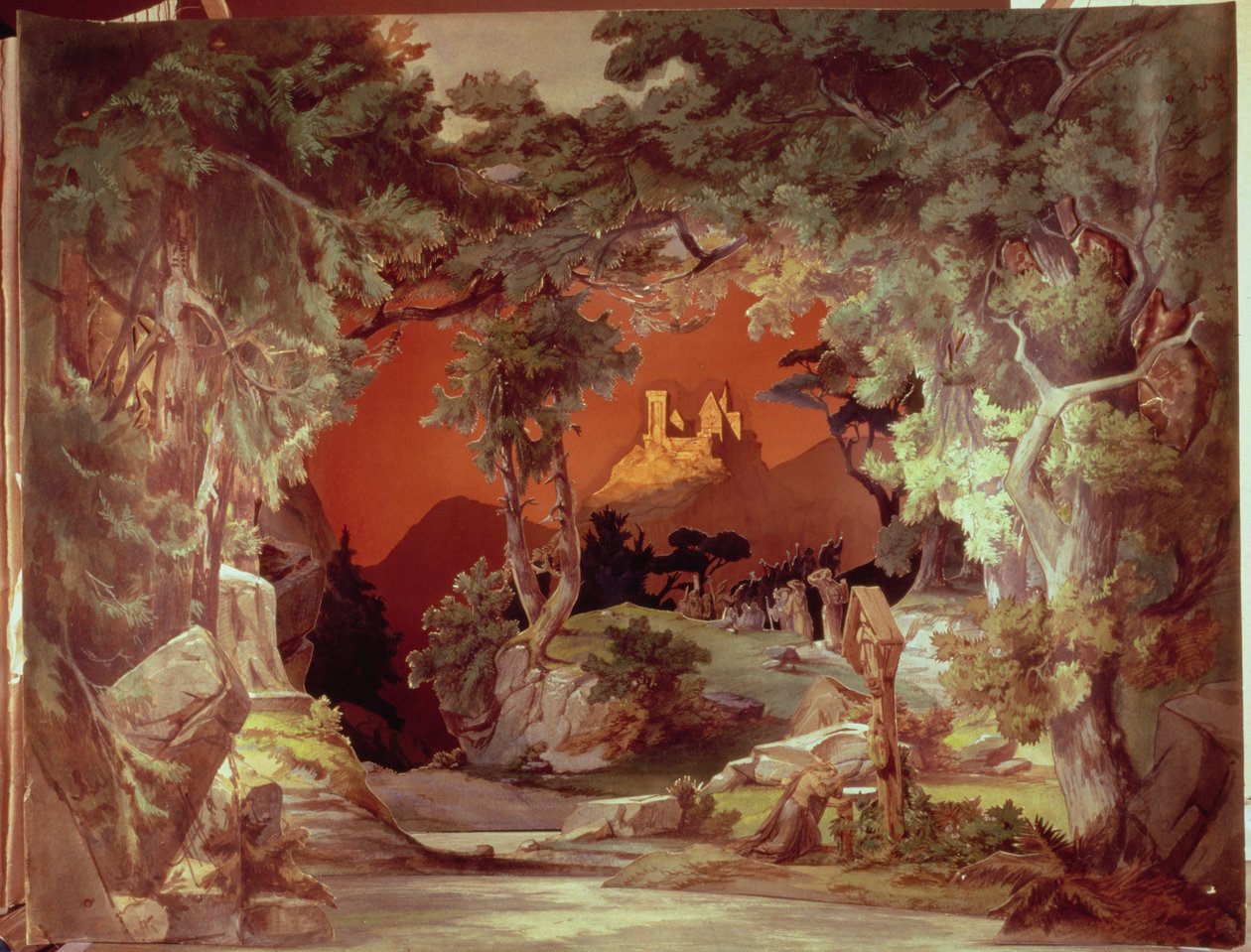 Scenemodel til operaen 