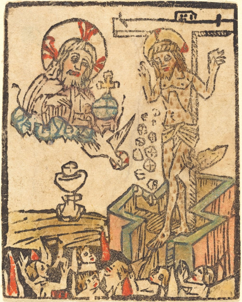 Allegori om eukaristien af German 15th Century