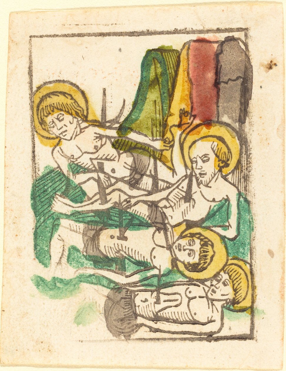 Fire martyrer - Sankt Acacius af German 15th Century