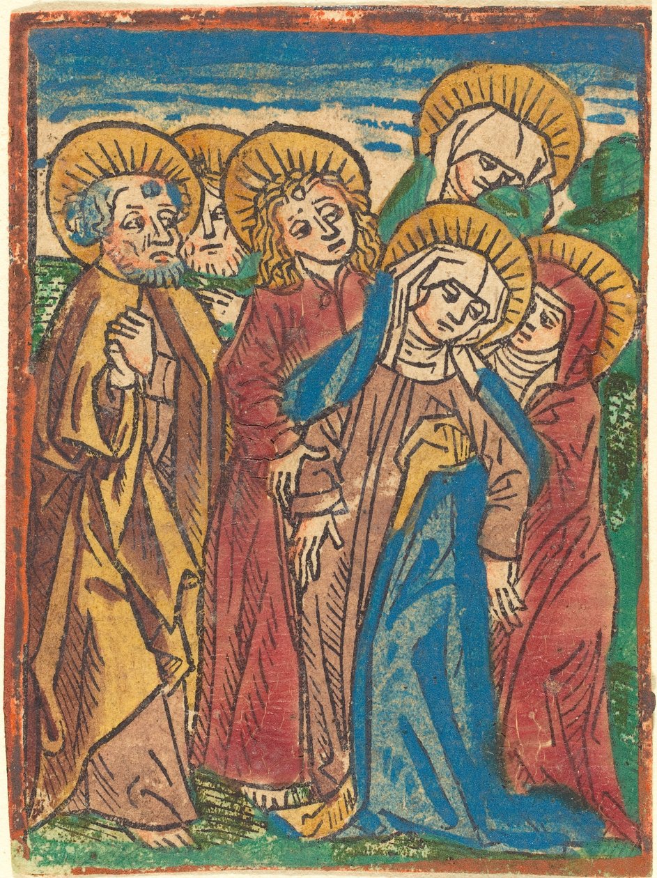 Madonna overvundet af German 15th Century