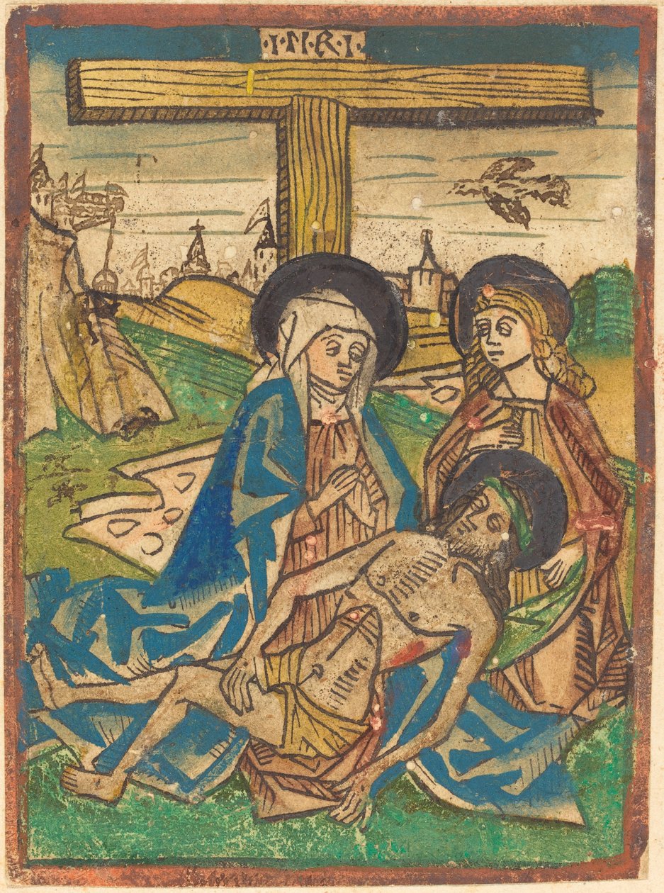 Pietà med Saint John af German 15th Century