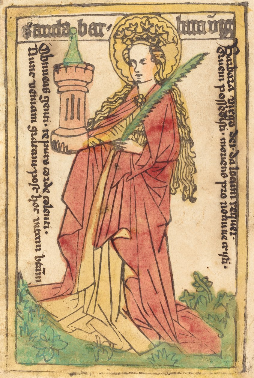 Sankt Barbara af German 15th Century