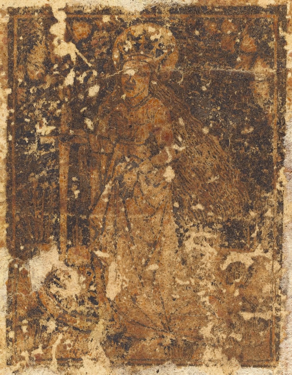 Saint Catherine [verso] af German 15th Century