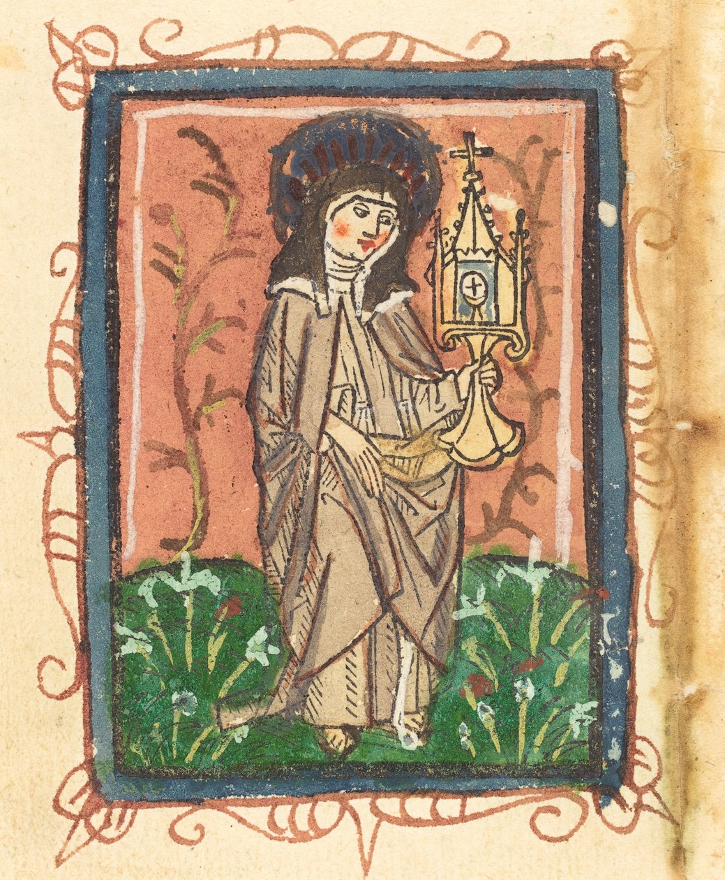 Sankt Klara af Assisi af German 15th Century