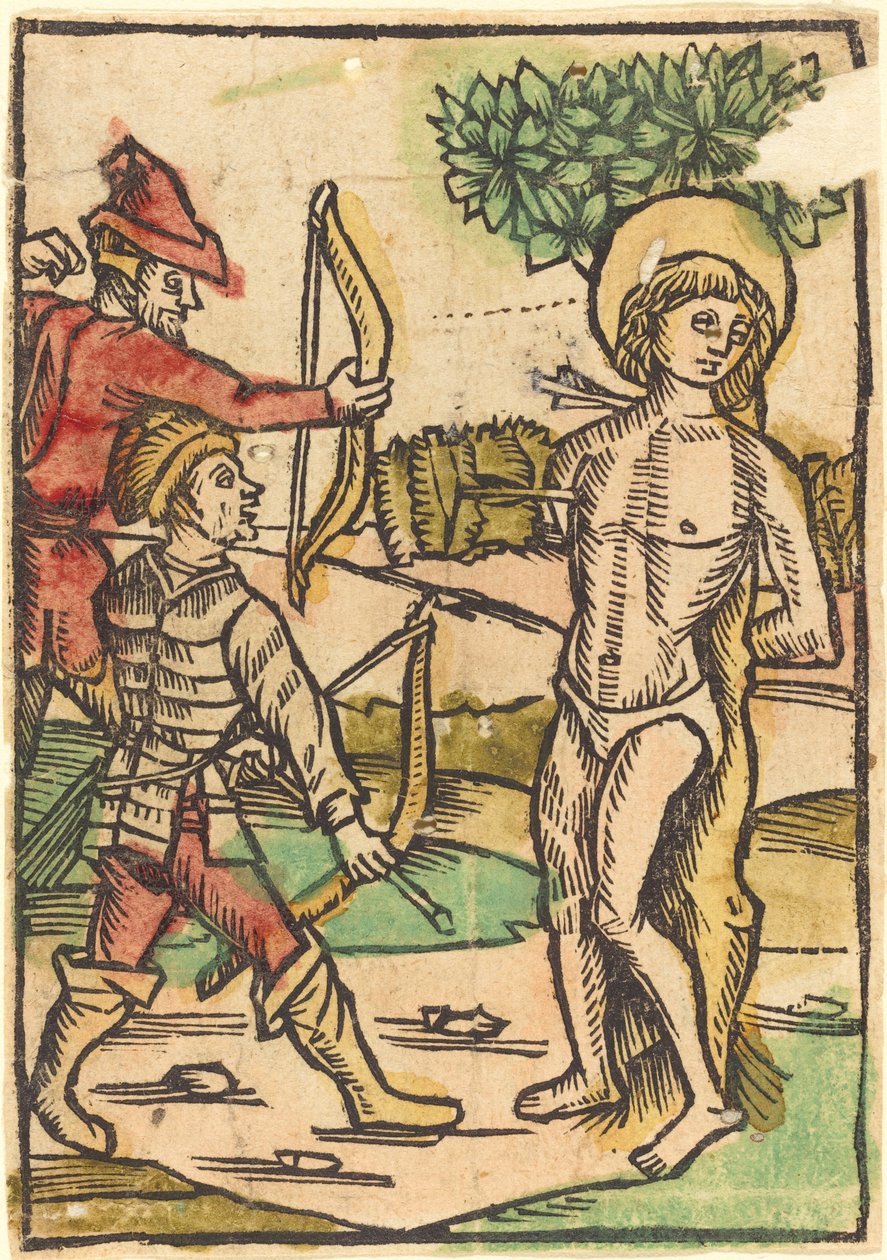 Sankt Sebastian af German 15th Century