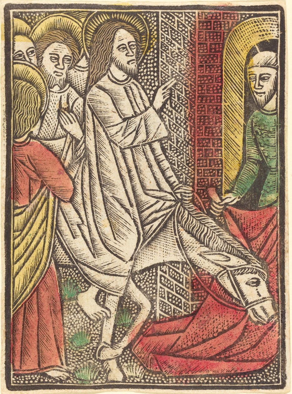 Indtoget i Jerusalem af German 15th Century