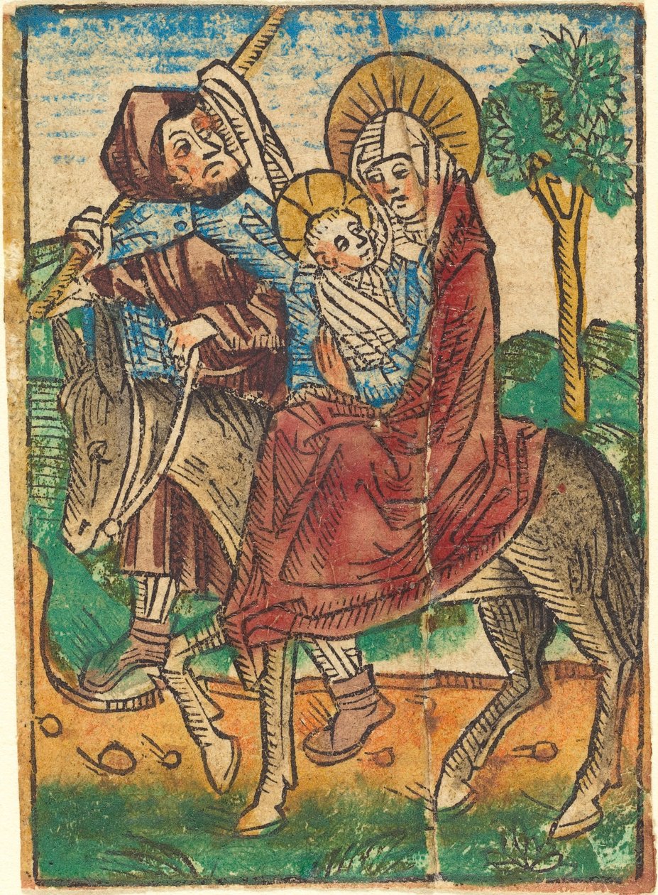 Flugten til Egypten af German 15th Century