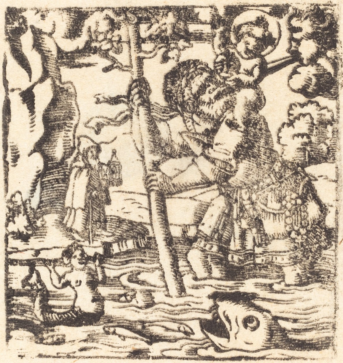Sankt Christopher af German 16th or 19th Century